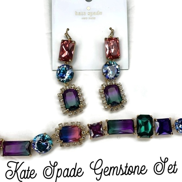 Kate Spade Multicolor Crush Bracelet Earrings Set - Picture 3 of 6